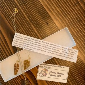 SeaGlass Necklace & Earrings